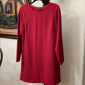 Adrianna Papell Red Shift Dress